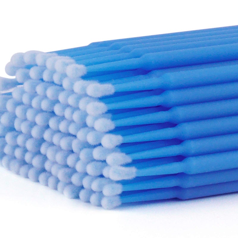 Cuttte 500PCS Disposable Micro Swabs for Eyelash Extension, Micro Applicators Eyelash Swabs for Makeup Application Blue (Head Diameter: 2.5mm) - Image 2